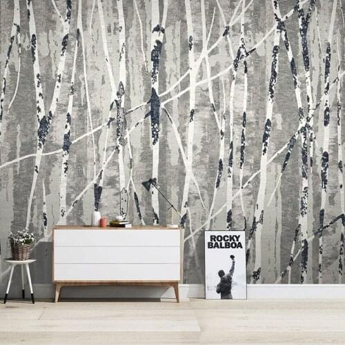 Custom Photo Wallpaper Retro Nostalgic 3D Abstract Woods Branches Mural Living Room TV Sofa Bedroom Home Decor Papel De Parede