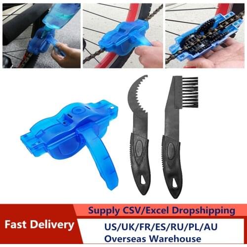 Portable Bicycle Chain Cleaner Scrubber Brushes Mountain Bike Wash Tools Set Cycling Cleaning Kit outdoor bicycle Accessories