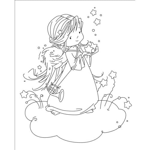 Girl Transparent Clear Silicone Stamp Seal for DIY scrapbooking photo album Decorative clear stamp