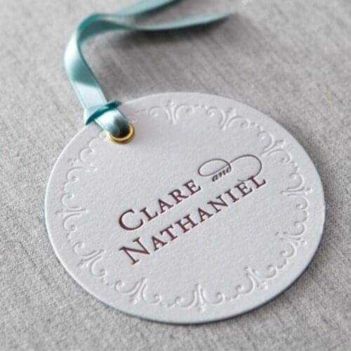 Christmas Decorations Printing Cardboard Swing Tag With String