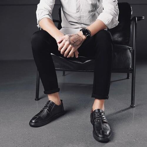 Sports Casual Shoes Breathable Shoes Casual Leather For Men Man Fashion Sapato Mens Sneakers Flat Shoe Mens Summer