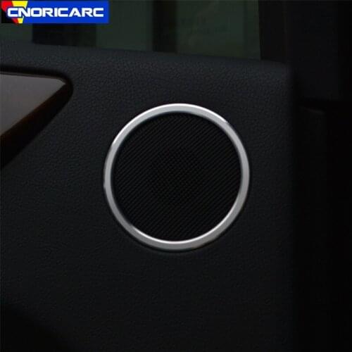 Car Styling Door Audio Speaker Circle Decoration Sticker Trim For Mercedes Benz ML W166 GL X166 GLE GLS Interior Accessories