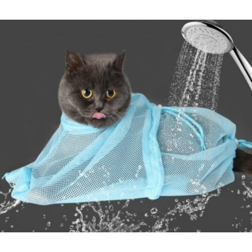 Washing Pet Cat Grooming Nail Clipping Bathing Adjustable Bags Pet Cat Cut Nail Anti-grab Fixed Bag Function Cat Bath Bag