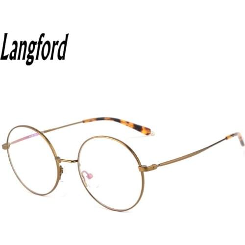 Thin round glasses eyeware vintage big round frames gold eyeglass frames for men woman myopia astigmatism frame eyeglasses 027