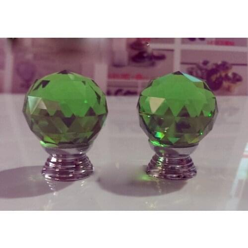 Grass green crystal ball in hand luxury European crystal ball in hand in hand wholesale diamond crystal diamond crystal ball