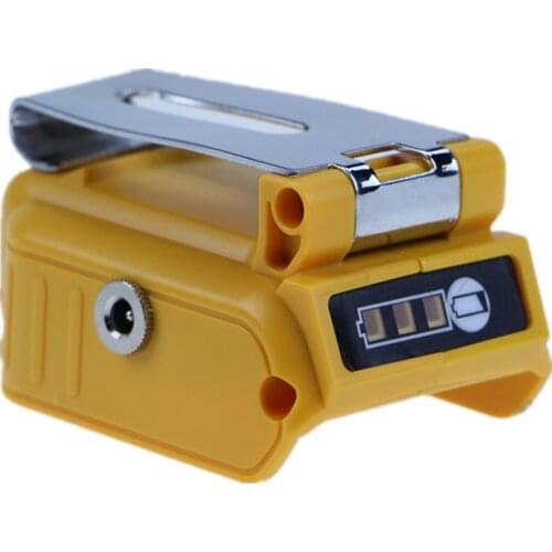 HOT USB Converter For DEWALT 18V 20V Li-ion Battery can as a outdoor lamp Power Supply, output 12V 5A