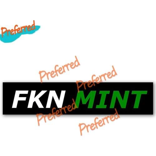High Quality Anime Car Sticker FKN MINT Strip Decals Windows Trunk Laptop Bumper Decor JDM ATV Vinyl Car Wrap