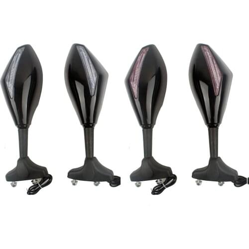 Motorcycle LED Integrated Turn Signal Light Rearview Mirrors For Yamaha For Ducati, For Kawasaki ,For Yamaha Sports bike