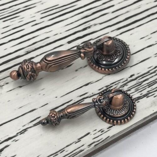 5pcs Retro classical Cabinet Pendant Drawer Pulls Handles Chest Dresser Kitchen Door Antique knobs