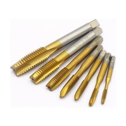 7pcs/set M3-M4-M5-M6-M8-M10-M12 Hand tap thread wire tapping/threading/Taps/attack Titanium Free shipping