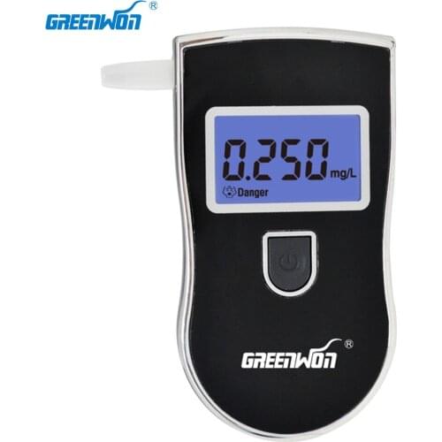 GREENWON Patent Professional Digital Breath Alcohol Tester with 3 digital LCD display alcohol breathalyzer