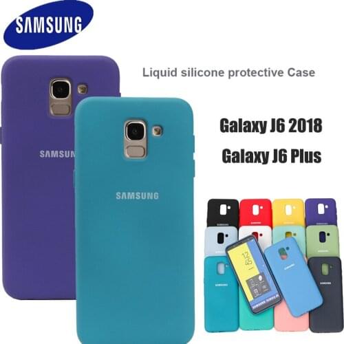 Case For Samsung Galaxy J6 2018 Case J600 J600F Soft Liquid Silicone back cover For Samsung Galaxy J6 Plus 2018 J610F Cover