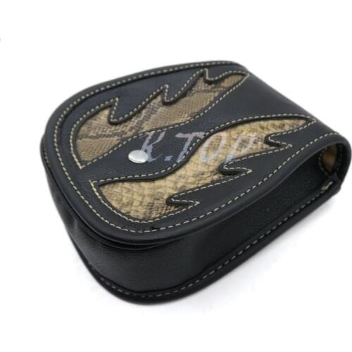 Black PU Leather Flame Belt Bag Tool bag Waist Holster Purse Pouch Side Bag Storage Saddle Bag Pocket For Harley Honda Suzuki
