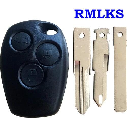 For RENAULT Clio Kangoo Modus Twingo Master Key 3 Button Remote Car Key Fob Case Shell VAC102/NE73/VA6 Blade