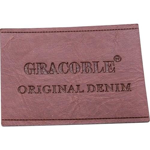 Custom Leather Tags For Clothing Pu Leather Labels For Needlework Customized Handmade Leather Garment Tag For Gift Name Label