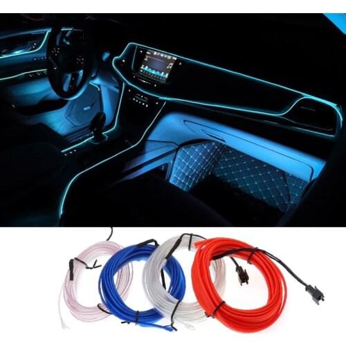 Car Styling LED 3M DIY Flexible Neon Strip Car Interior Light For Mazda 3 6 CX-5 323 5 CX5 2 626 Spoilers MX5 GH CX-7 GG CX3