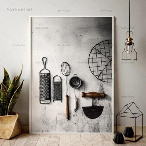 Hd Printing Nordic Style Herb Chopper Eggs Pictures Canvas Painting Modular Wall Art Kitchen Posters Decoration No Frame