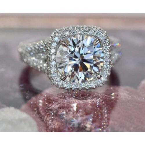 Huitan 2021 Trends Wedding Rings with Brilliant Cubic Zirconia Temperament Sweet Women Accessories Fashion Versatile Jewelry New