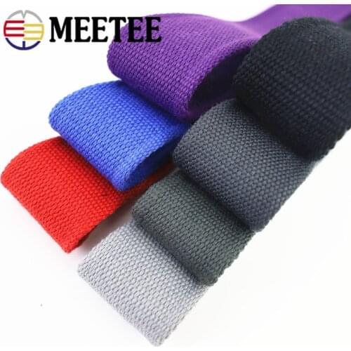 2M 45mm 2-2.5mm Thick Polyester Cotton Webbings Bag Strap Ribbons Label Backpack Belt Tape Bias Binding DIY Sewing Accessoriess