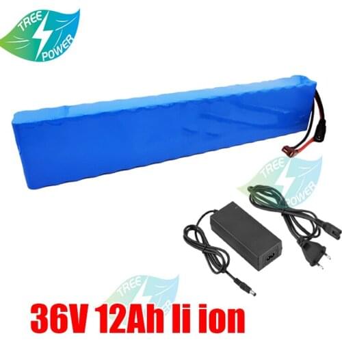 36V 12Ah lithium battery Li ion battery pack for 350W 250W electric skateboard scooter not 10ah 15ah+charger