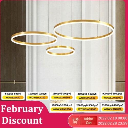 Minimalist Ceiling Pendant Chandelier Led Gold Ring Pendant Lights for Living Room Bedroom Celing Pendant Light Room Decor Home