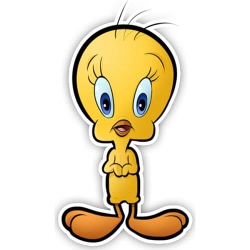 DasDecal Tweety Bird Cartoon Car Sticker Personality Decal Laptop Motorcycle Trunk Auto Accessories Decoration PVC,13cm*6cm