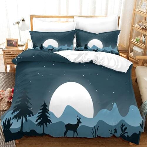 Various Colors Duvet Cover Home Decoration Mountain Sun Bedding Set Comforter Abstract Art Quilt Cover Queen King Size No Sheet