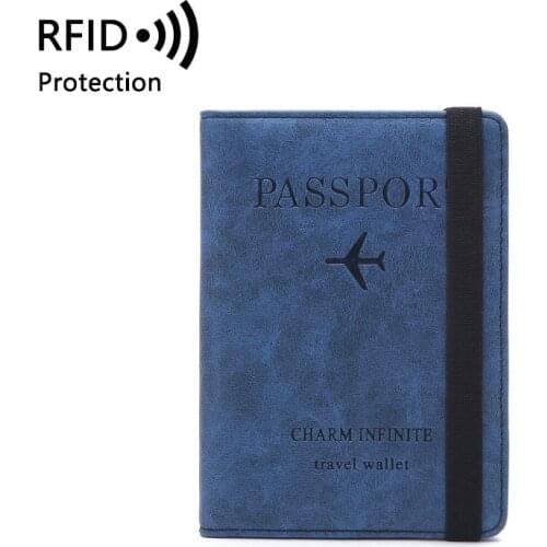 Aaby 2021 Newest Travel RFID Passport Holder High Quality Credit BanK Card Holder Money Bag SIM Card Holder Wallet Coin Purse
