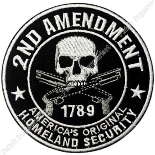 2ND AMENDMENT 1789 Americas Original homeland security Patch biker vest Jacket tattoo applique iron-on sew-on patch Badge