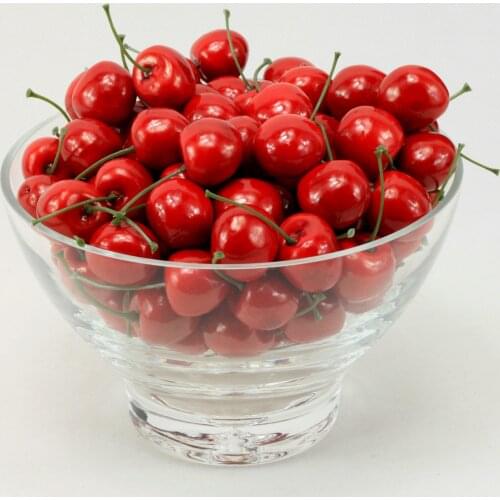7-Simulated fruit cherry Yangmeisangguo restaurant decoration mini Apple shoot props home furniture for life room decoration