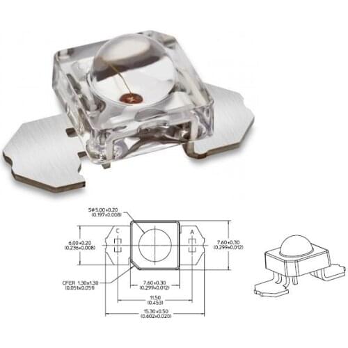 MIX Water Clear Superflux 5mm Piranha LED Diode for auto brake light piranha leds