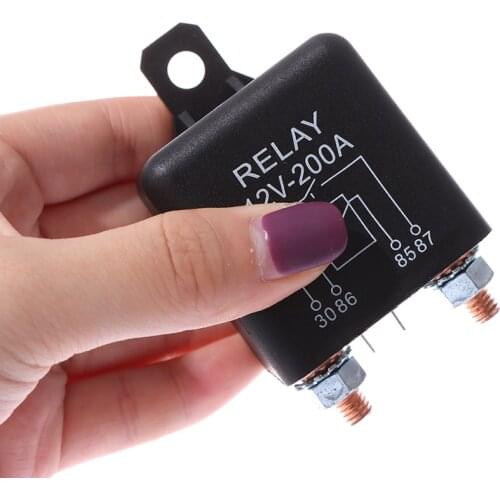 12V 200 Amp Heavy Duty Split Charge/Winch Relay For Car Van Boat 4 Pin Car Automotive Relay High Current Load Duty Starter New