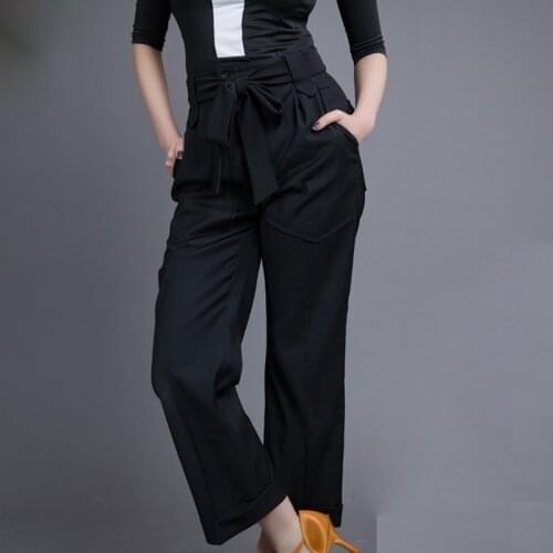 Modern Profession Dancing Women or Lady Cropped Trousers Clothing Danca Orient Adulto Latin For Performance And Practice DWY471