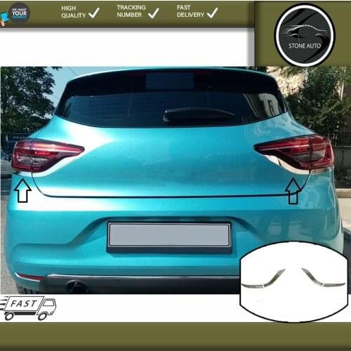 For Renault Clio 5 HB Rear Stop Six 4 Piece Stainless Steel Car Accessories Modified Chromium Styling High Quality Clio 5 HB