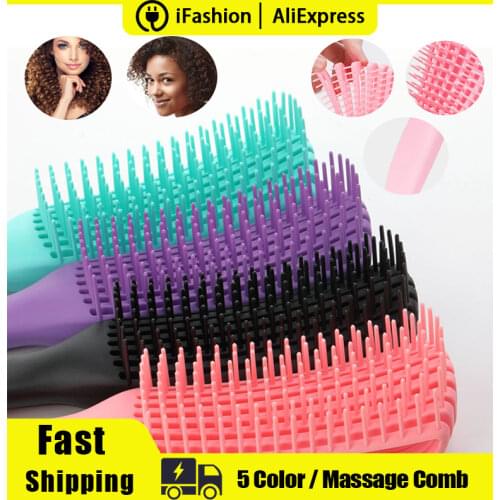 Women Men Salon Detangling Brush Scalp Massage Untangle Comb Health Detangling Brush for Curly Hair Brush Detangler Hairbrush