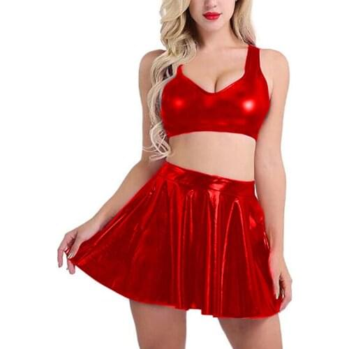 Backless Crop Top And Mini Skirts 2 Piece Sets Women 2021 Summer Outfits Fashion Girl School-style Top A Line Skirt 2 Pieces set