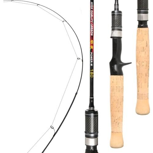 1.68M 1.8M Spinning Fishing Rod U Power Hand Poles Fishing Gear Lure Olta White Fish Casting Vara De Pesca Canne Spinnng Fishing