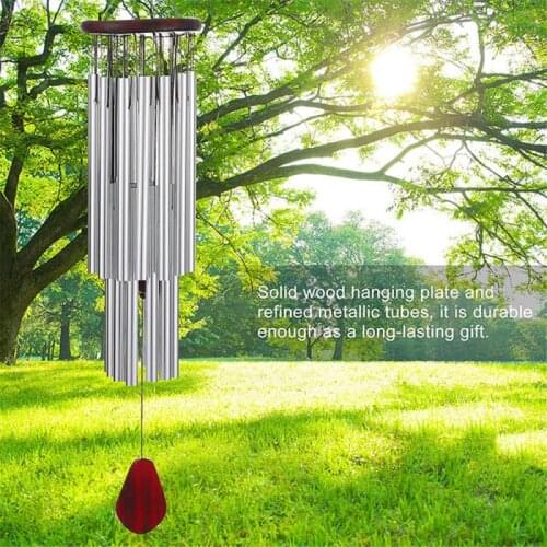 1pcs Solid Wood Multi-tube Wind Chimes Chapel Bells Wind Chimes Outdoor Garden Home Decoration Ornaments Pendant