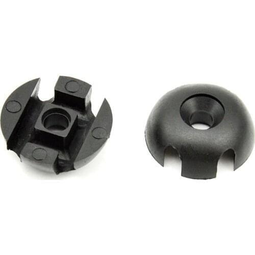 2 sticks Plastic Deck Line Guide Rope Buckle Slotted Round Guide Buckle for Dinghy Kayak Boat Canoes Accessories