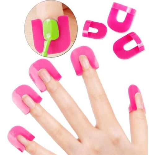 26pcs/set 10 Sizes G Curve Shape Nail Protector Varnish Shield Finger Cover Spill-Proof French Stickers Manicure Nail Art Tools