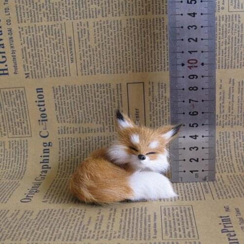 28EC Cartoon Toy for Kids/Adults Realistic Sleeping Fox Relieve Stress Supplies