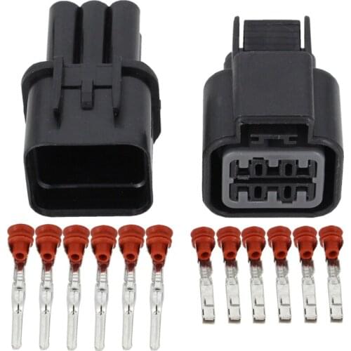 6 Pin Male and Female Automotive Waterproof Plastic Electronic Housing Connector Plug DJ70610Y-2.2-11/21 6P