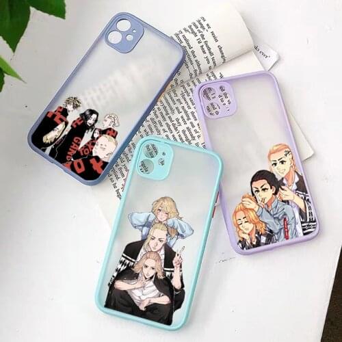 Anime Tokyo Revengers Phone Case for Iphone 11 12 Pro Max Mini XS 8 7 6 6S Plus X SE 2020 XR Soft Bumper Hard PC Cover Shells