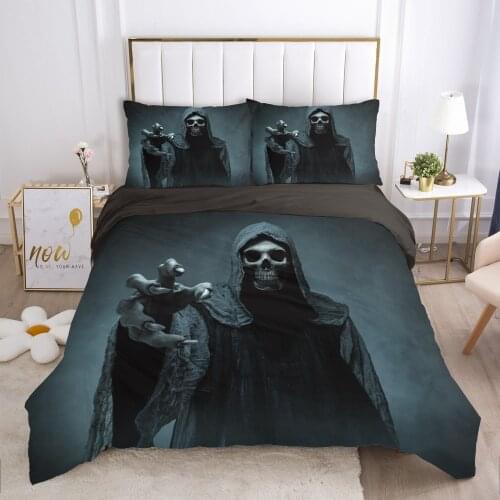 Skull Deadpool Duvet cover set 240x220 200x200 Bedding set Twin Queen King Double Bed linens Quilt cover Bedclothes hand