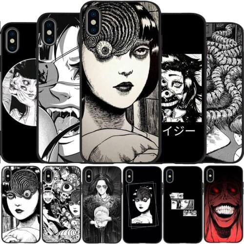 Anime Horror Comics Black Silicone Phone Case For IPhone 12 Mini 11 Pro Max XR XS XSMax X 5 5S SE 2020 6 7 8 Plus TPU Cover