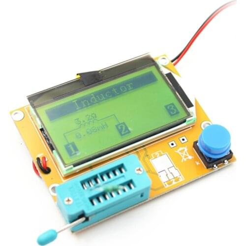 LCR-T4 Mega328 Digital Transistor Tester Diode Triode Capacitance LCR T4 Meter 12864 9V LCD Screen For MOSFET/JFET/PNP/NPN