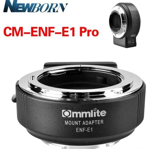 Commlite CM-ENF-E1 Pro Auto Focus Lens Mount Adapter for Nikon F Lens to Sony E Mount A9 A7 A7R2 A7II A7SII A6300 A6500 A6000