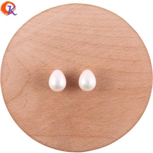 Cordial Design 100Pcs 11*14mm Jewelry Accessories/Acrylic Beads/AB Effect/Imitation Pearl/DIY Making/Hand Made/Earring Findings