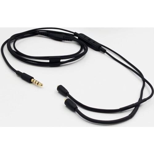 3.5mm MMCX Cable with Microphone for Shure Earphones Universal MMCX Detachable Cable