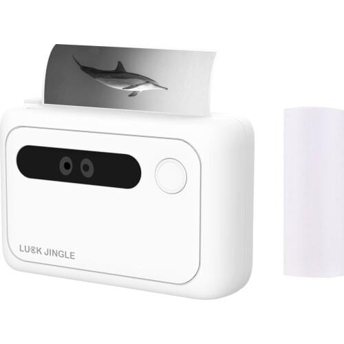 Mini Pocket Photo Printer Portable All-in-One Thermal Printing Machine 203DPI Wireless BT 57mm/77mm Paper Width for Android iOS